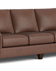 True Custom Leather Large Panel Arm Sofa