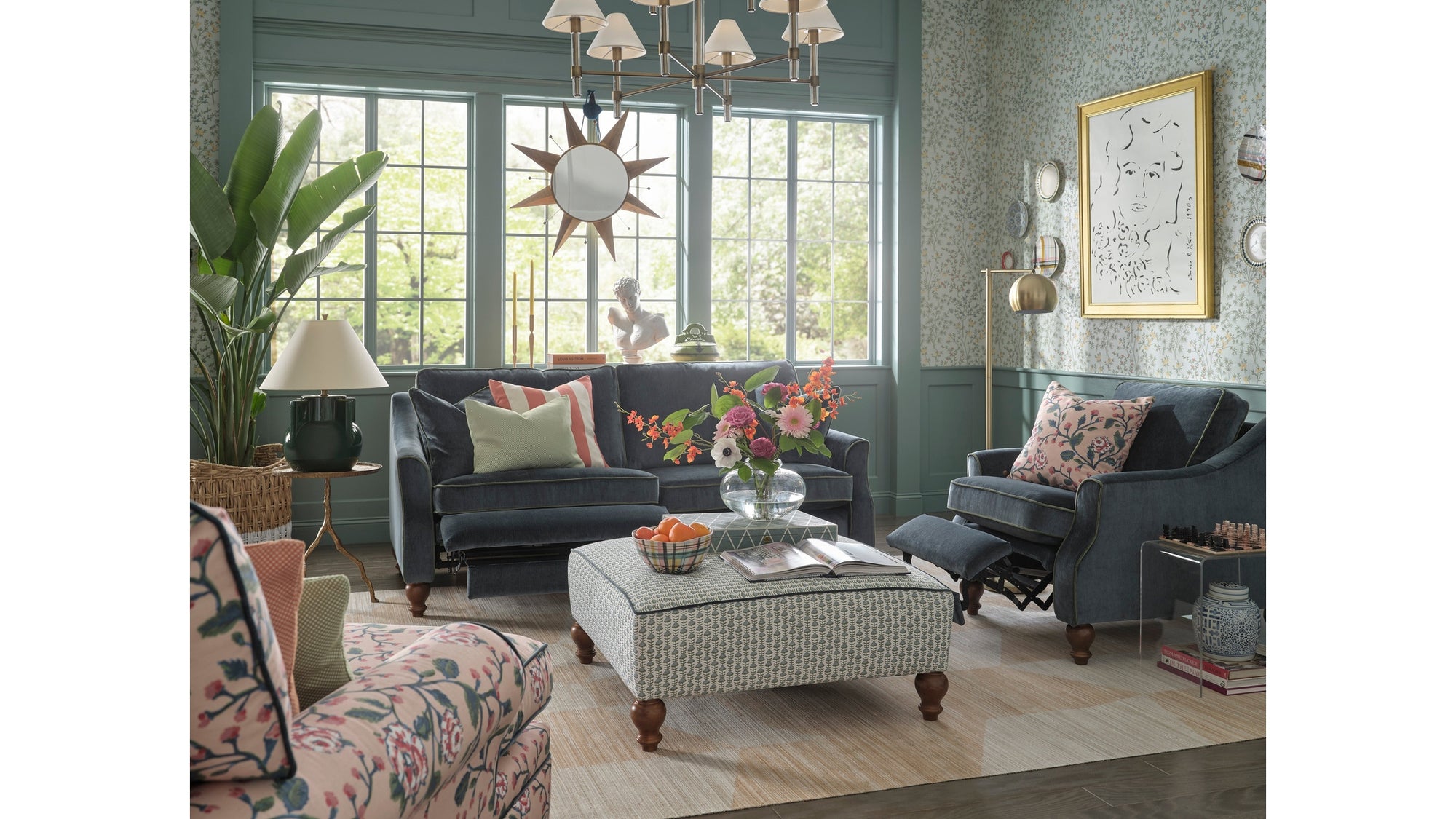 Adeline Power Incliner Sofa