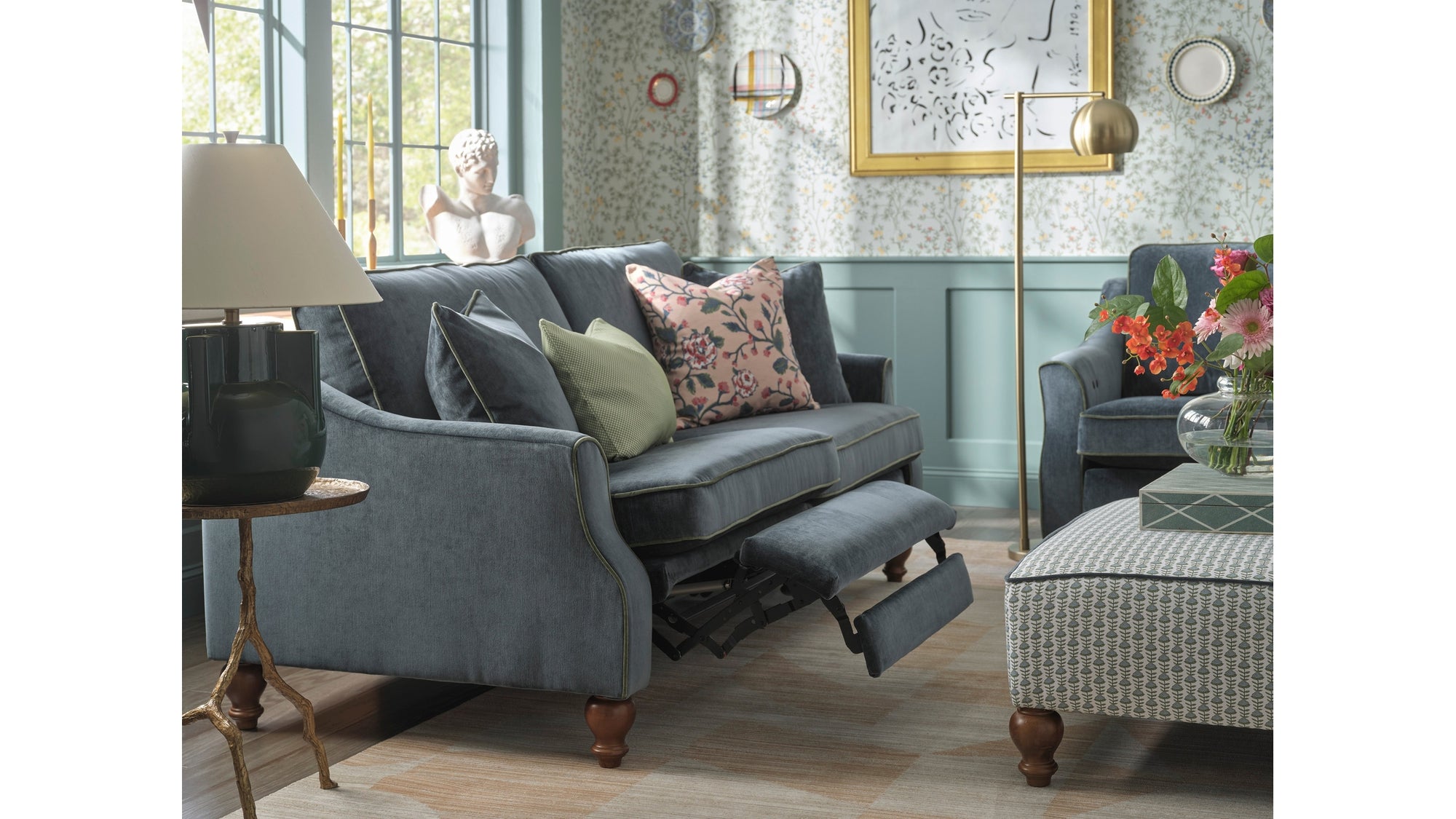 Adeline Power Incliner Sofa