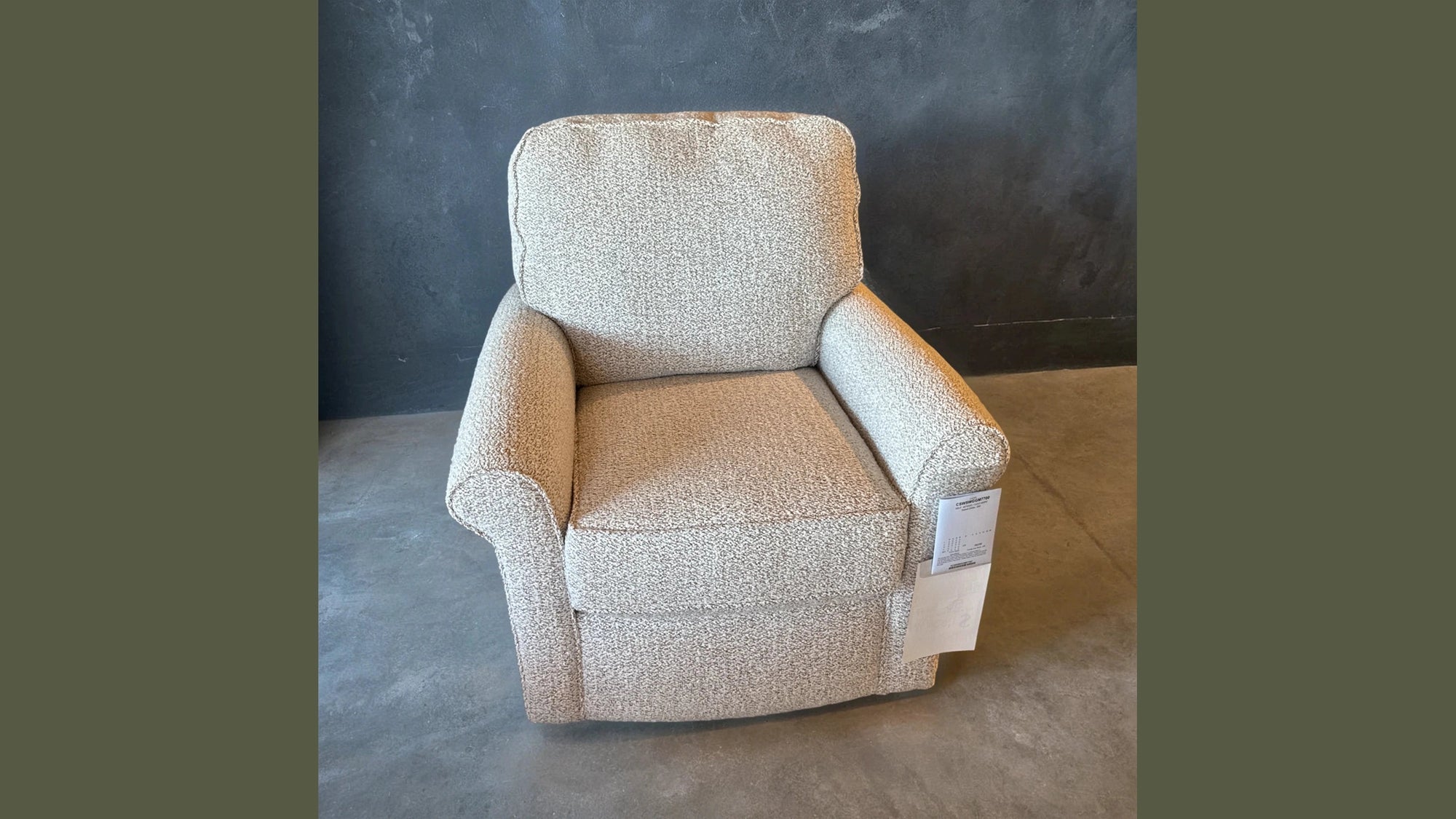 Final Closeout: Flexsteel Swivel Glider