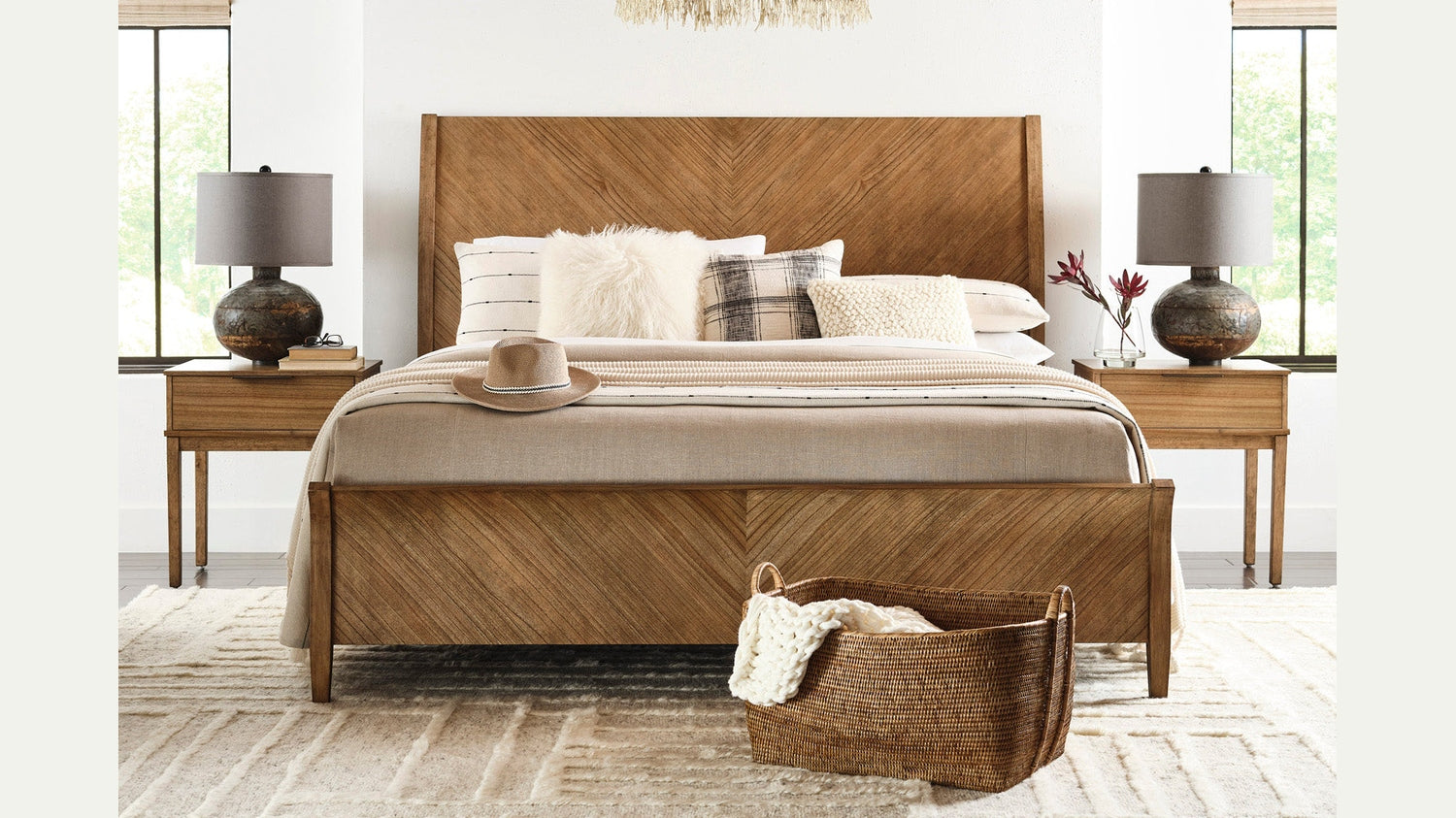 Cyrus Sleigh Bed