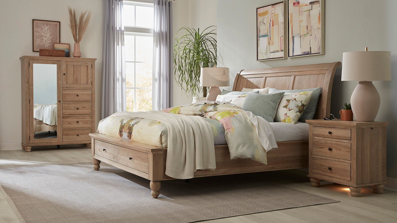 Cambridge Storage Sleigh Bed