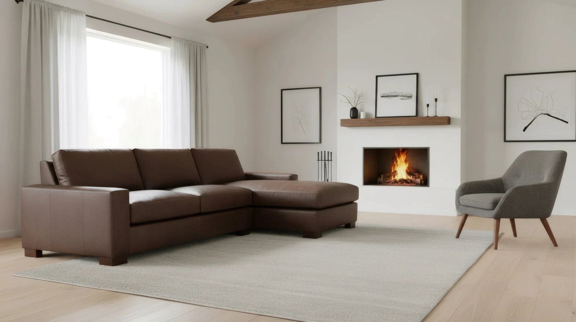 Juno Leather Sectional