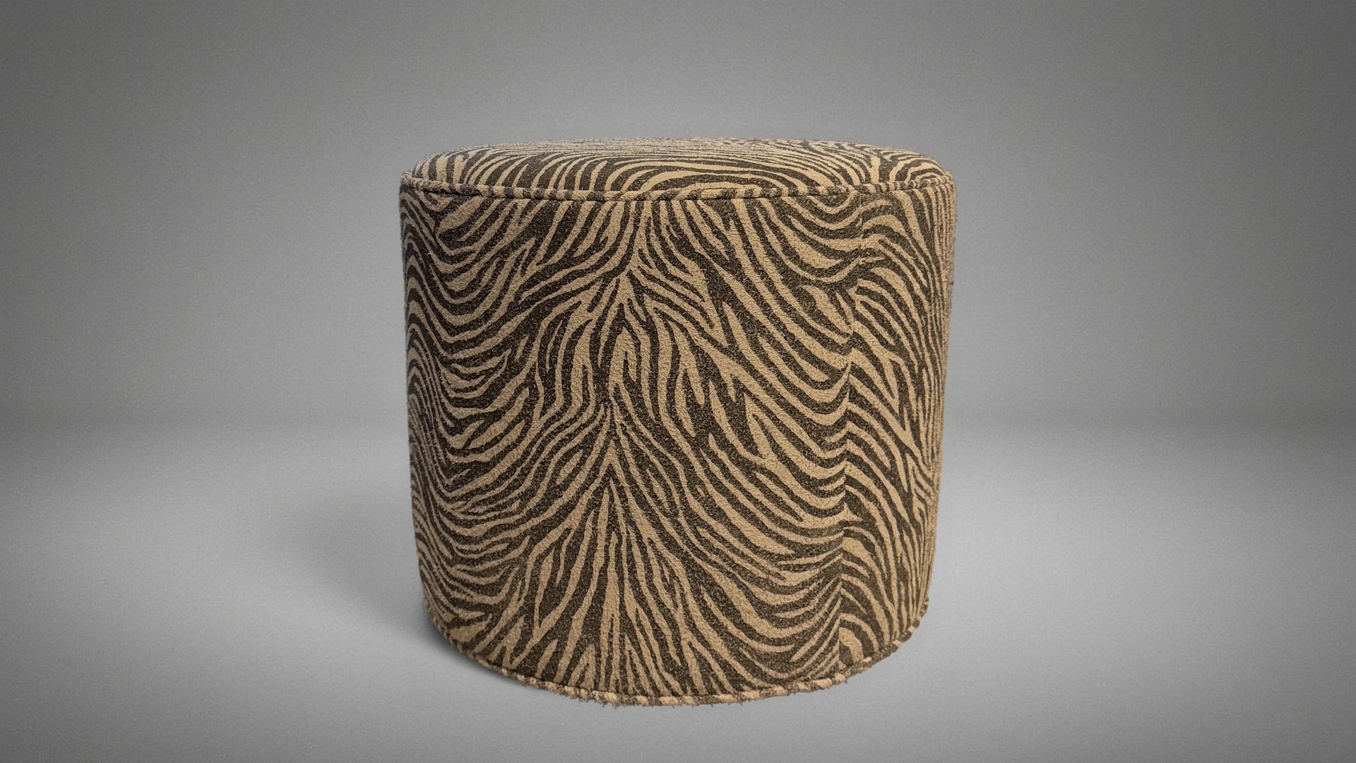 Final Closeout: Custom Leather Caster Ottoman