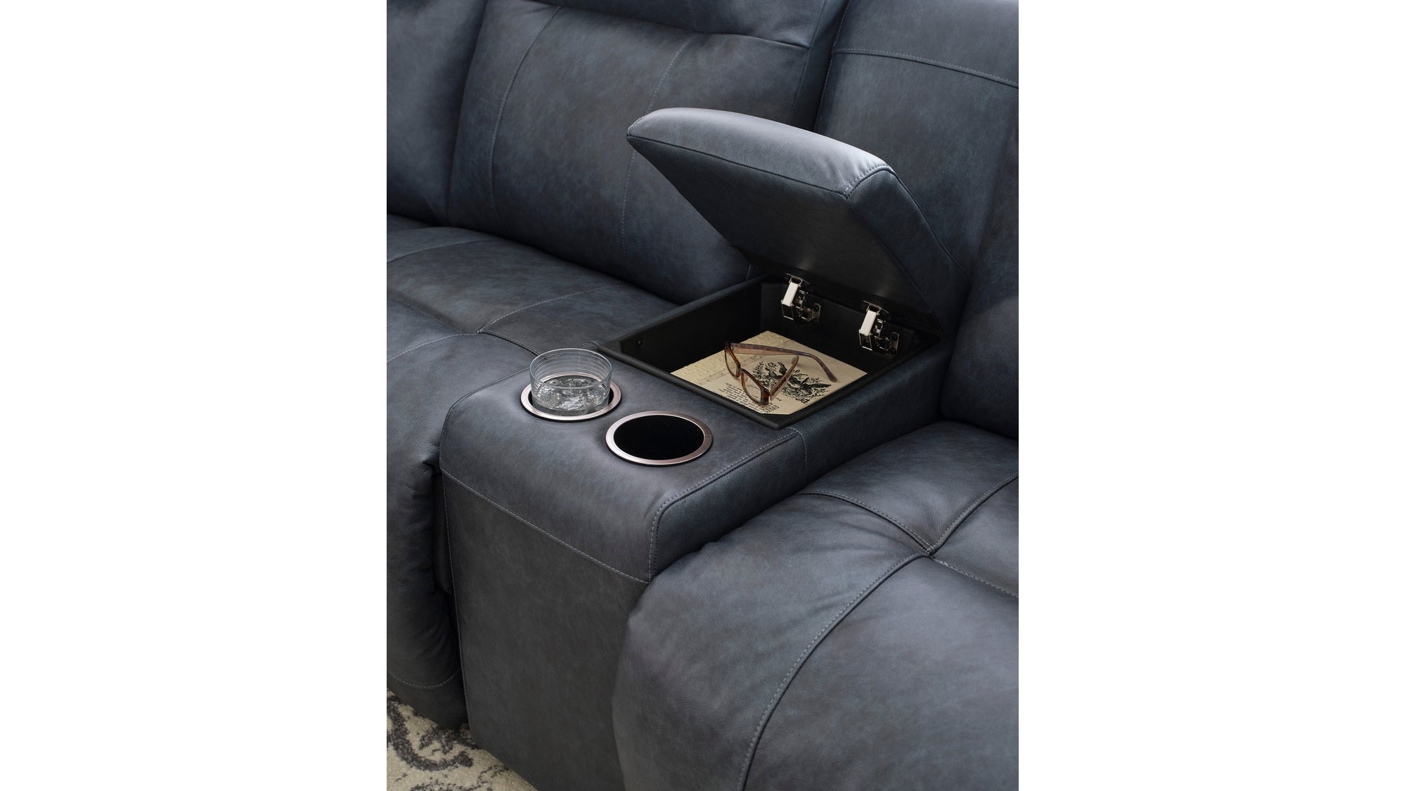 Maverly Reclining Sectional Heavily Cushioned Modular Comfort Sofa with Power Options