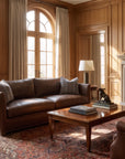 Chesterfield 93" Leather Sofa