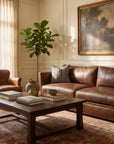 Chesterfield 93" Leather Sofa