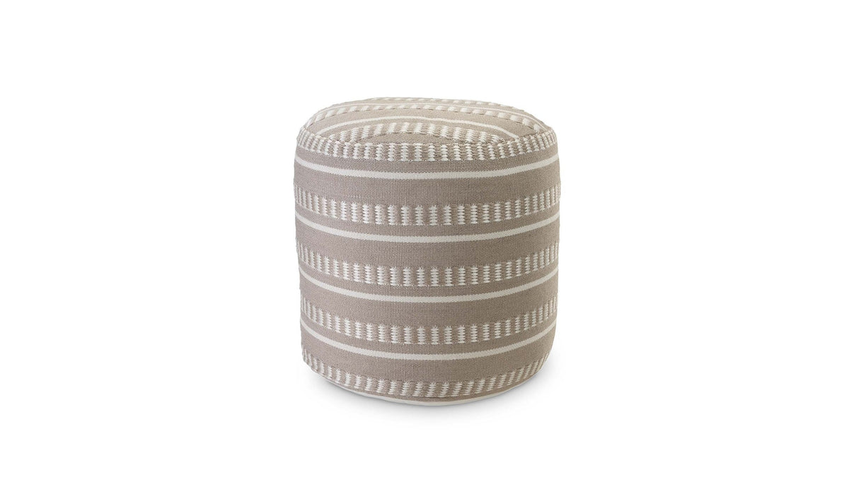 Perth Stripe Pouf