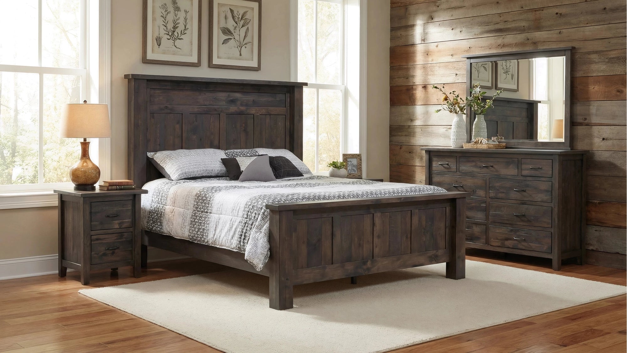 Sequoia Rough-Sawn Bed