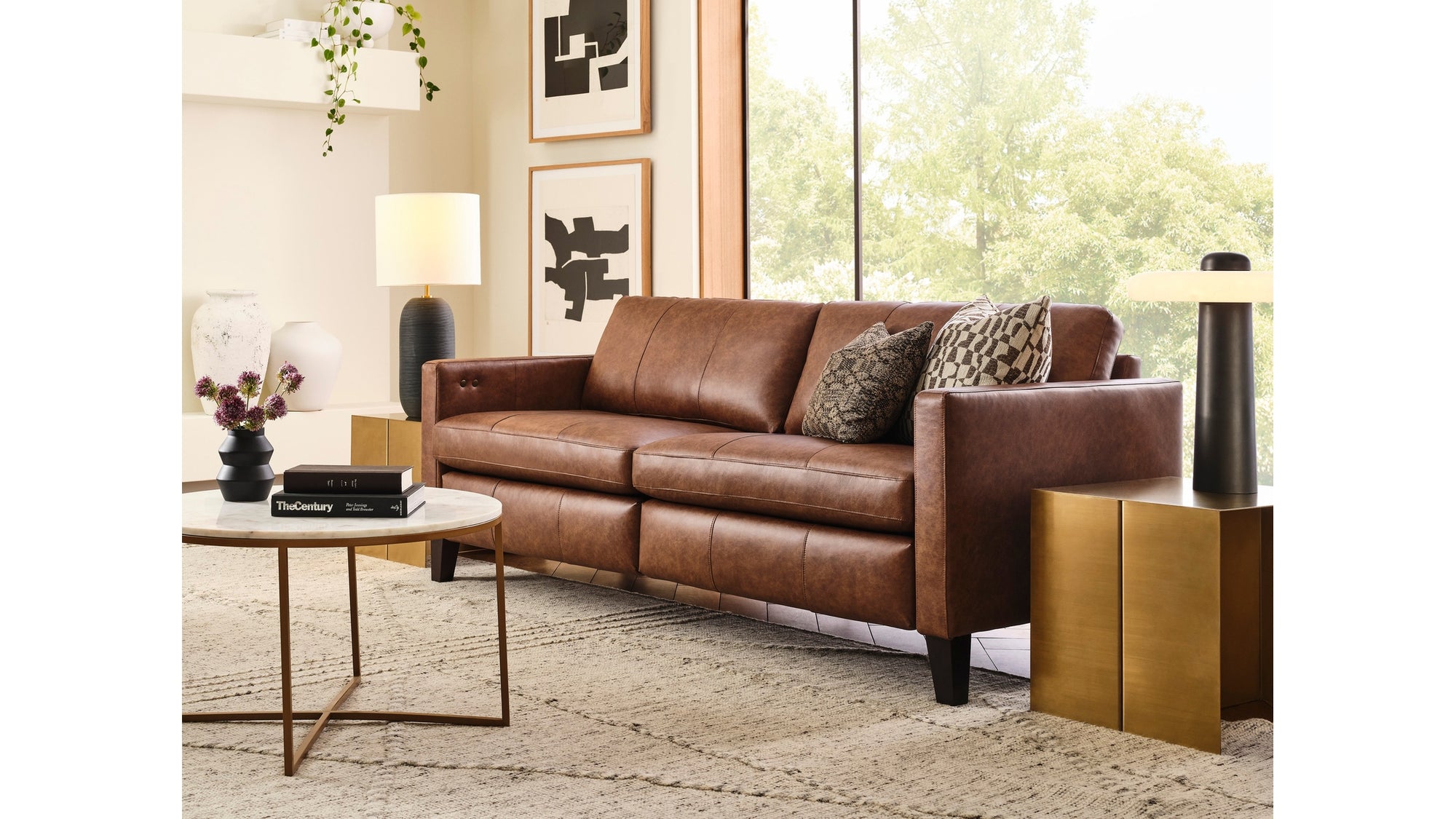 Traftly Modern Power Incliner Sofa