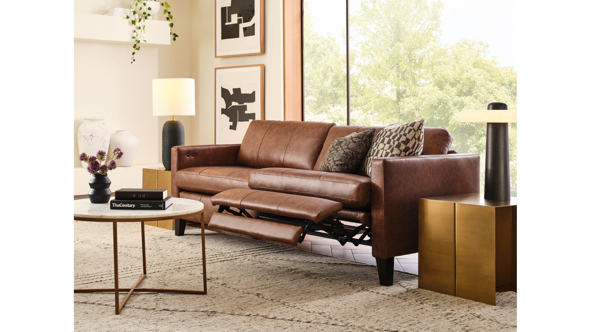 Traftly Modern Power Incliner Sofa