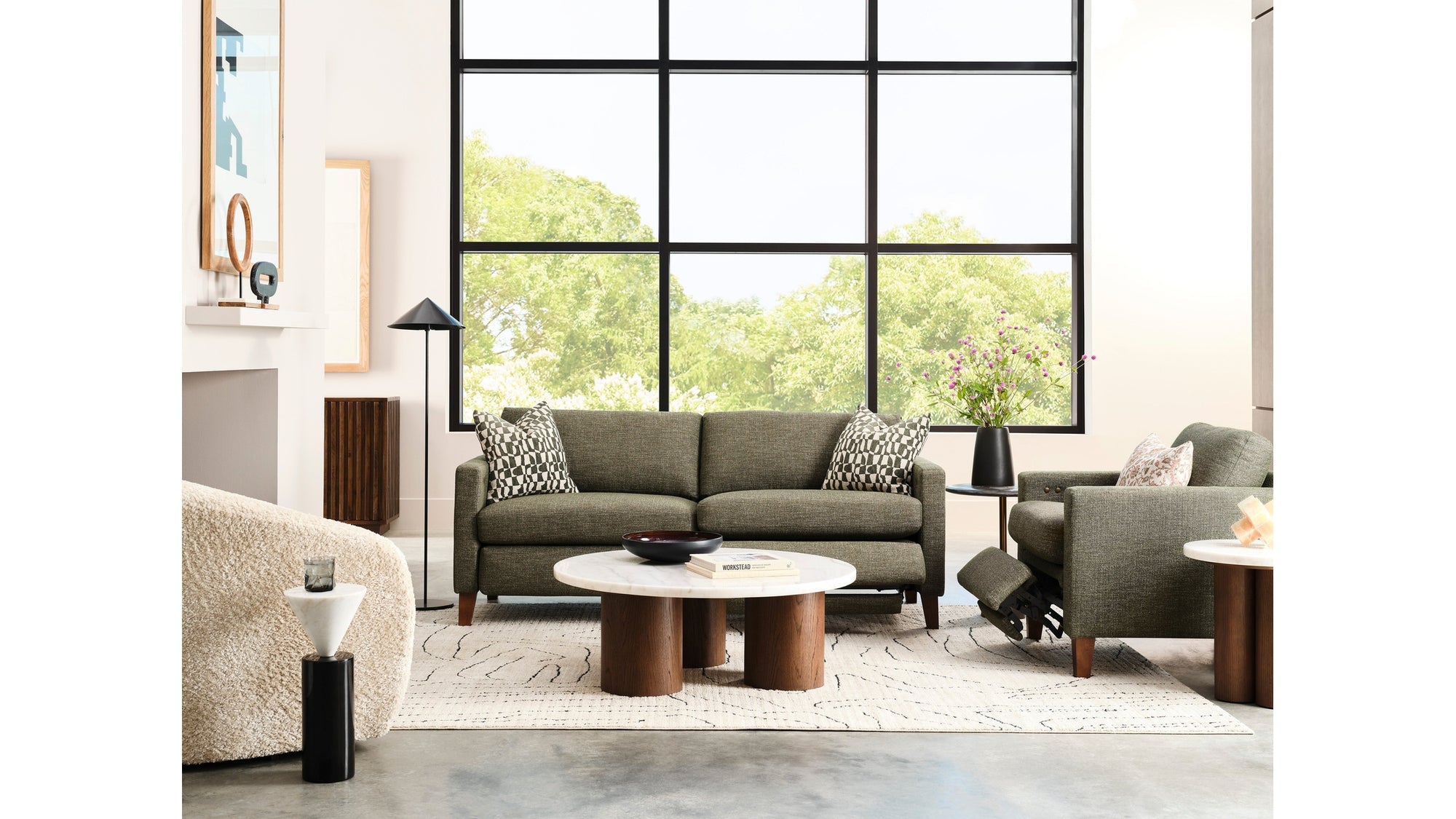 Traftly Modern Power Incliner Sofa