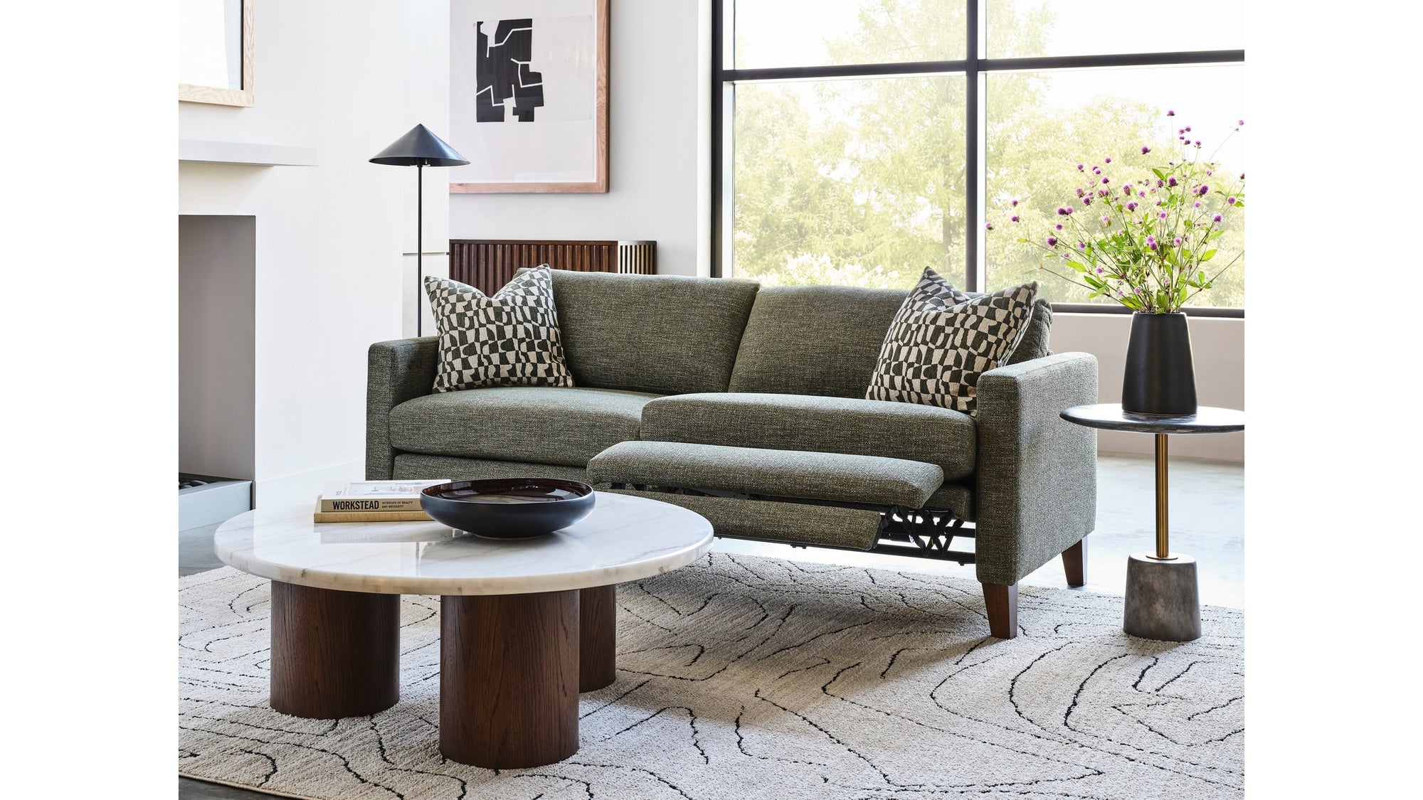 Traftly Modern Power Incliner Sofa