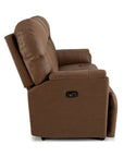 Suitably Reclining Sofa With Overstuffed Pillow Back Design