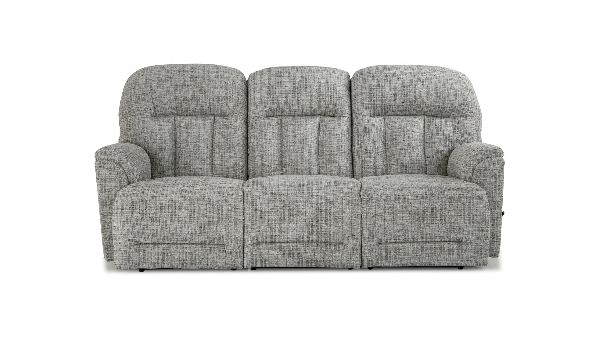 Suitably Reclining Sofa With Overstuffed Pillow Back Design