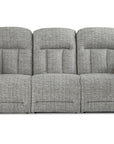 Suitably Reclining Sofa With Overstuffed Pillow Back Design