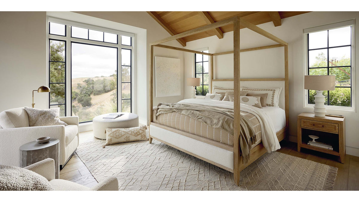 Courtland Upholstered Bed with Canopy