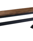 Stormy Ridge Dining Collection Solid Hardwood Bench with Distressed Finish