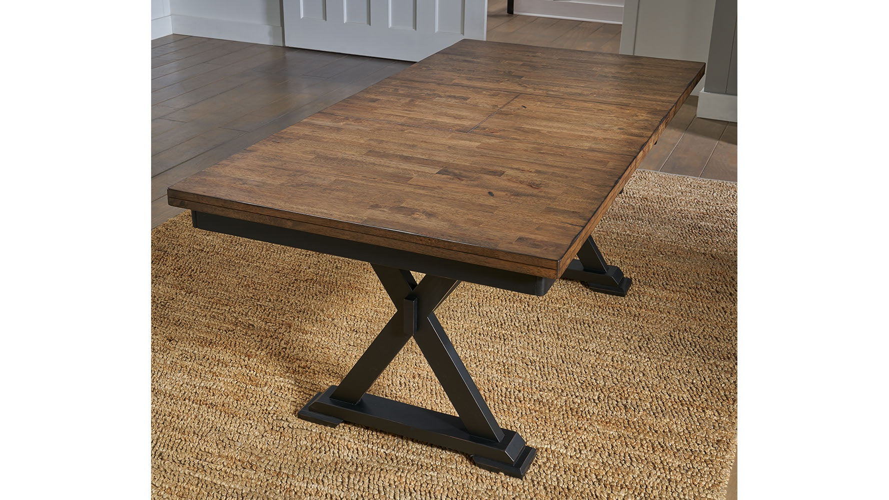Stormy Ridge Trestle Table with Solid Hardwood Construction