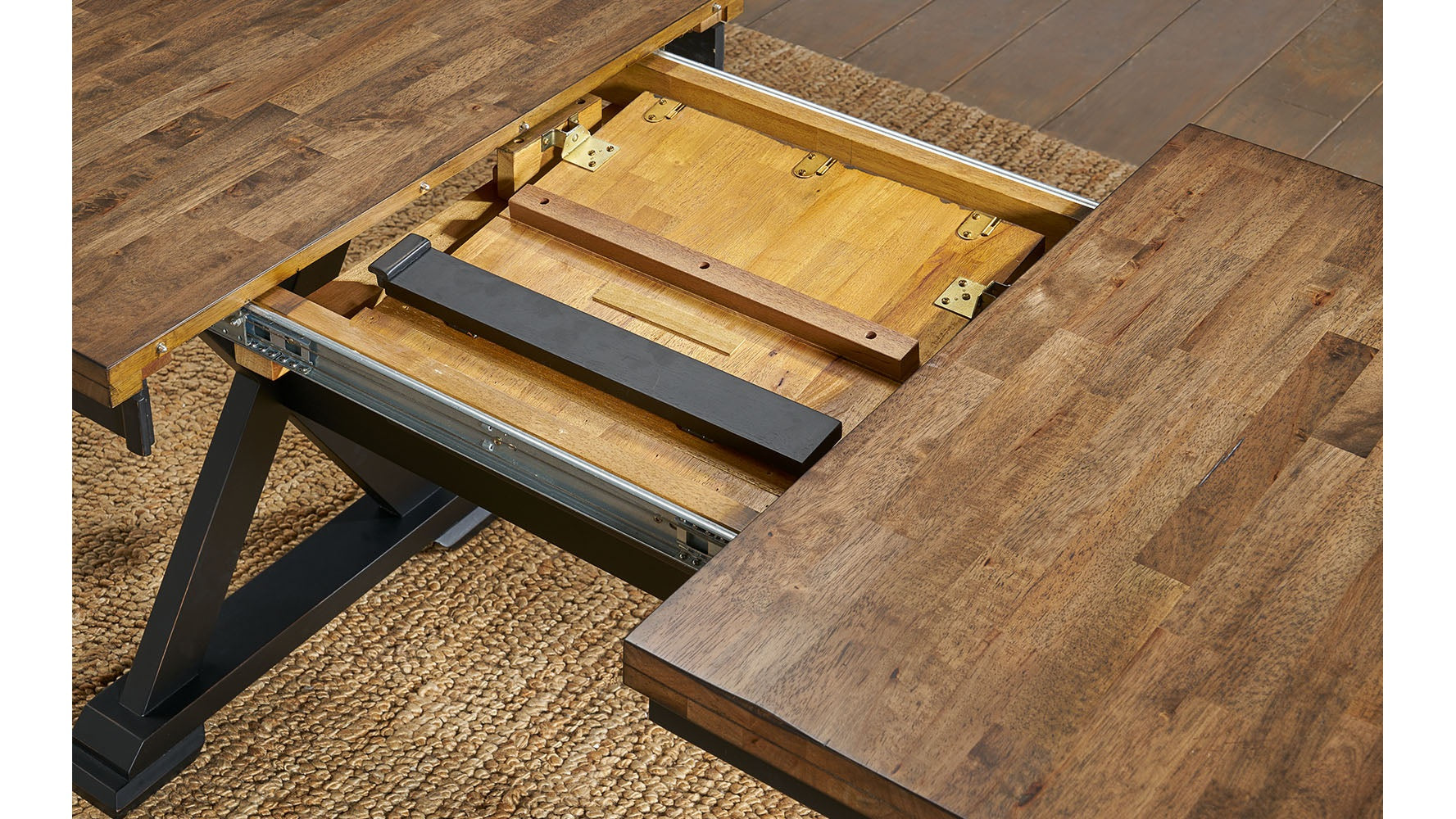 Stormy Ridge Trestle Table with Solid Hardwood Construction