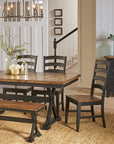 Stormy Ridge Trestle Table with Solid Hardwood Construction
