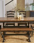 Stormy Ridge Trestle Table with Solid Hardwood Construction