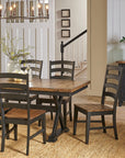 Stormy Ridge Trestle Table with Solid Hardwood Construction