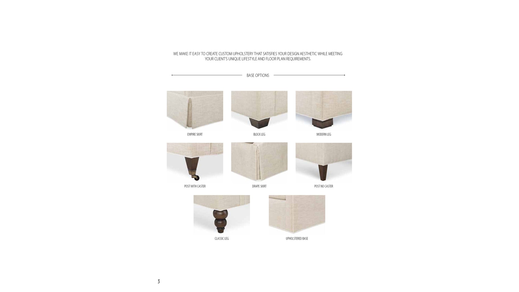 Signature Elements Custom Sofa Program