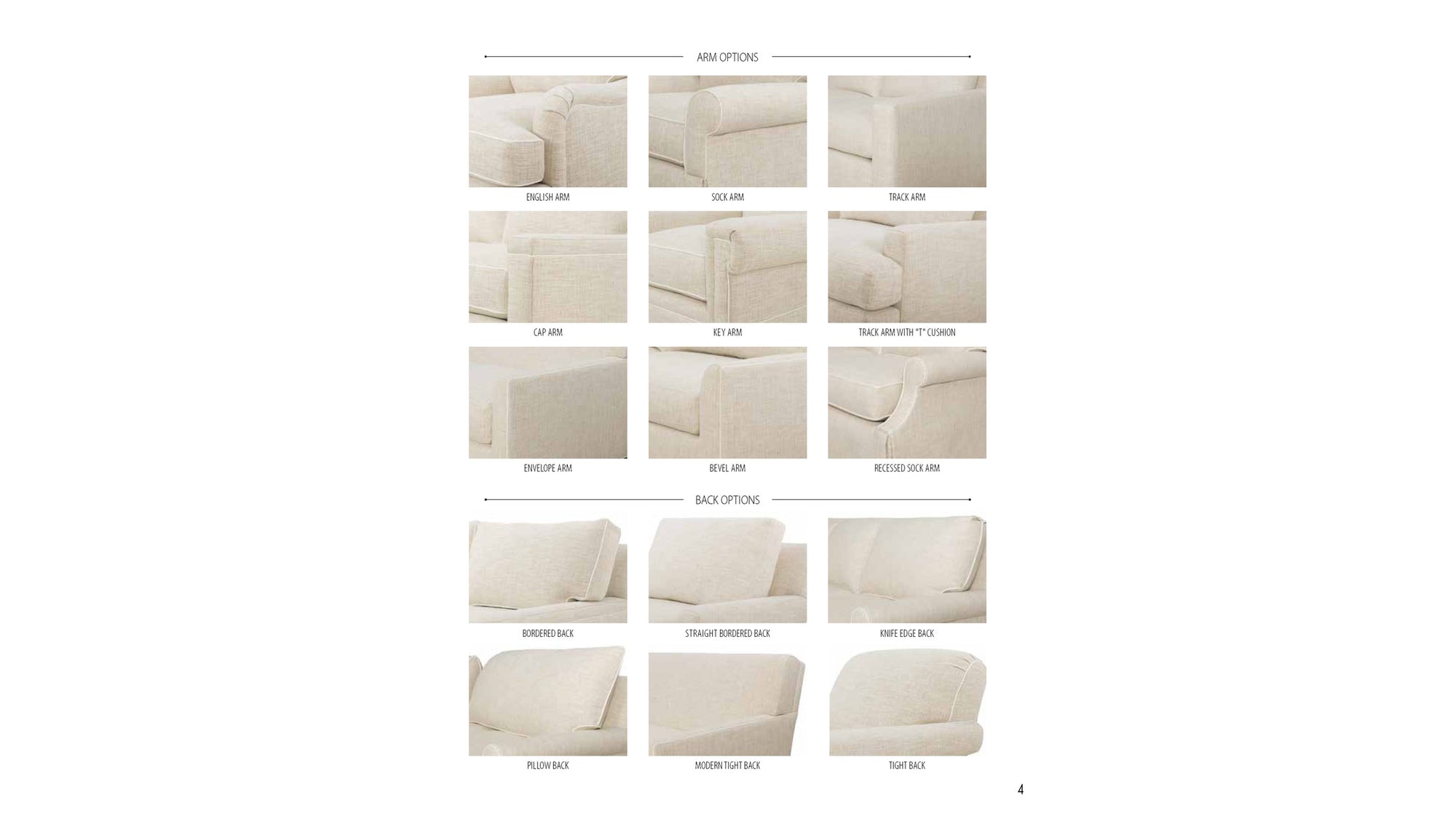 Signature Elements Custom Sofa Program