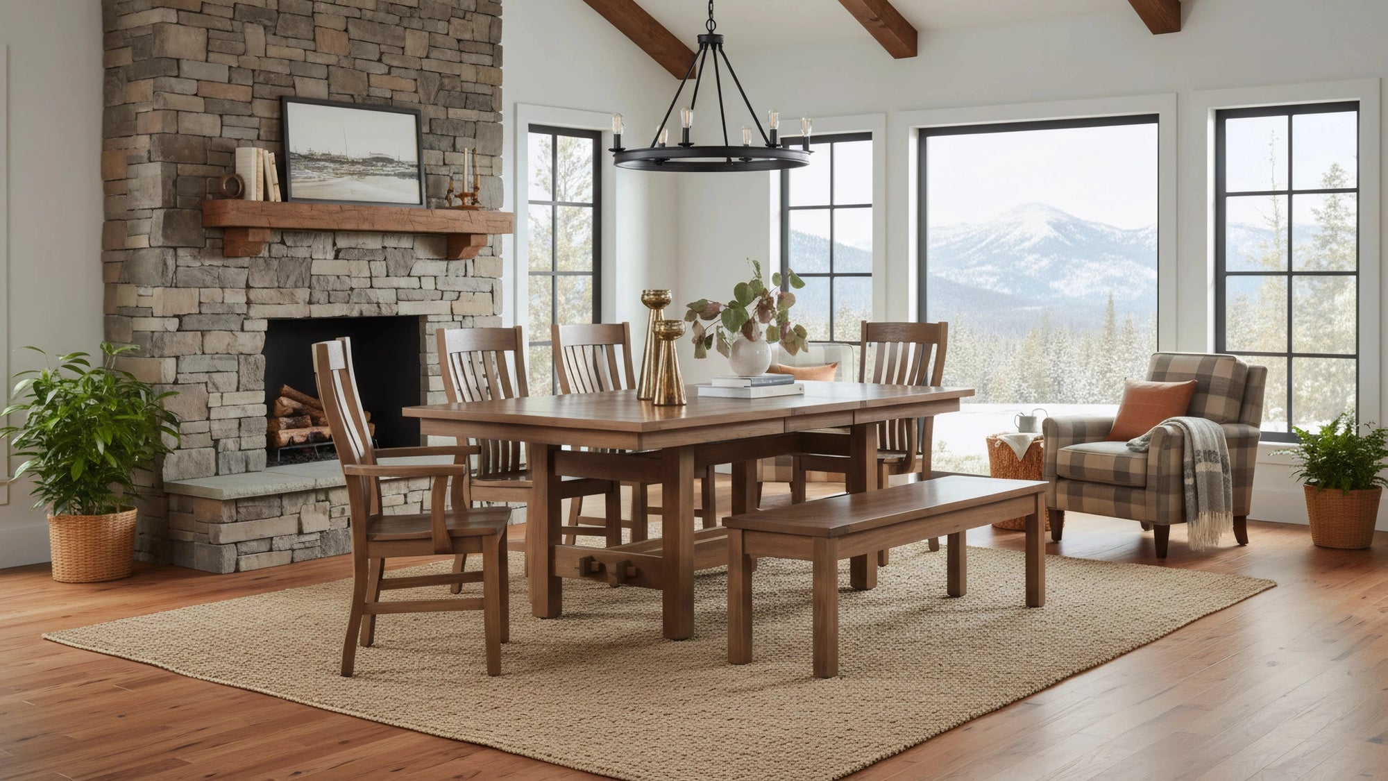 Sutter Mills Trestle Table