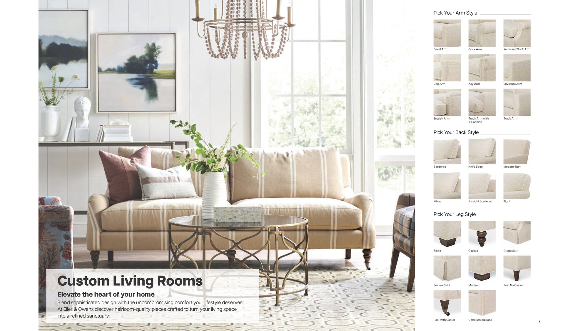 Signature Elements Custom Sofa Program