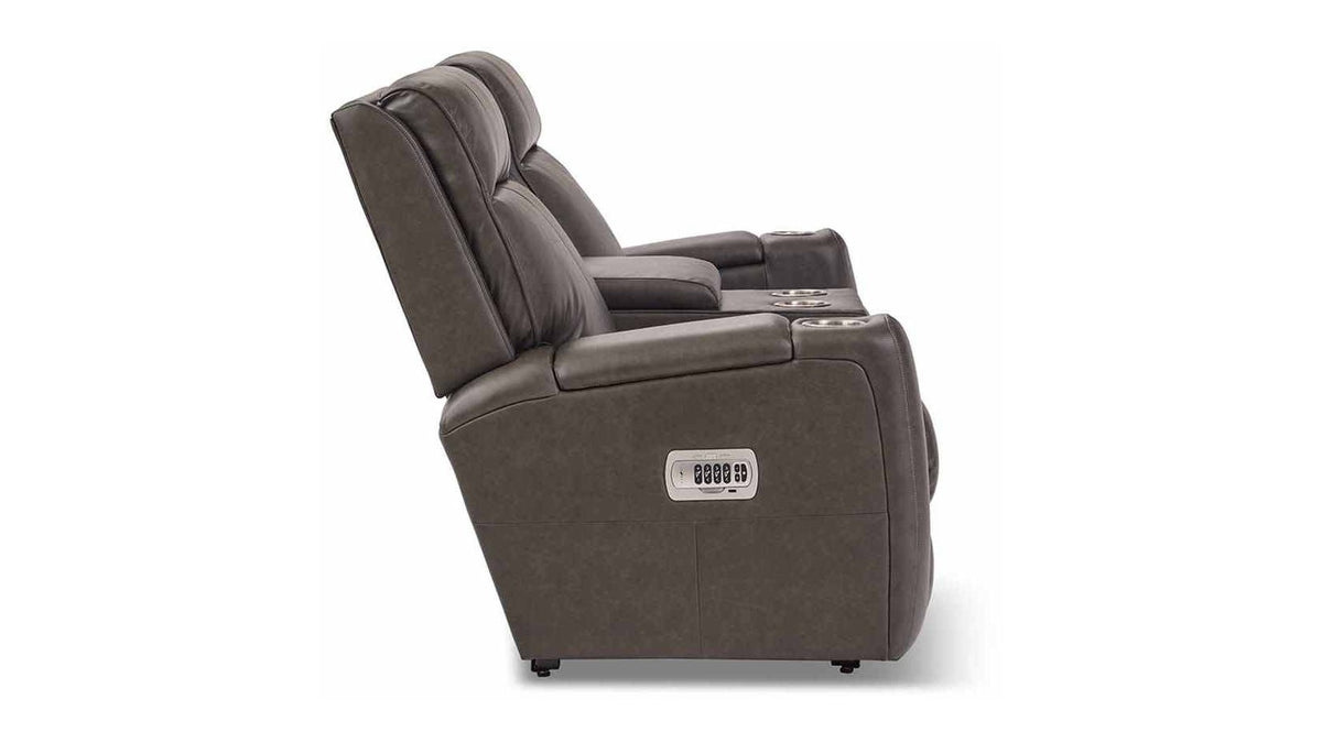 A86 Ovation Audio Motion Power Wall Reclining Loveseat w/ Console Headrest & Lumbar