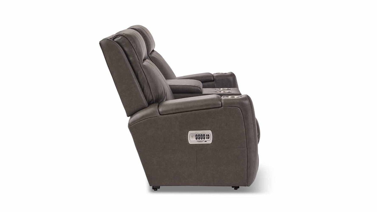 A86 Ovation Audio Motion Power Wall Reclining Loveseat w/ Console Headrest &amp; Lumbar