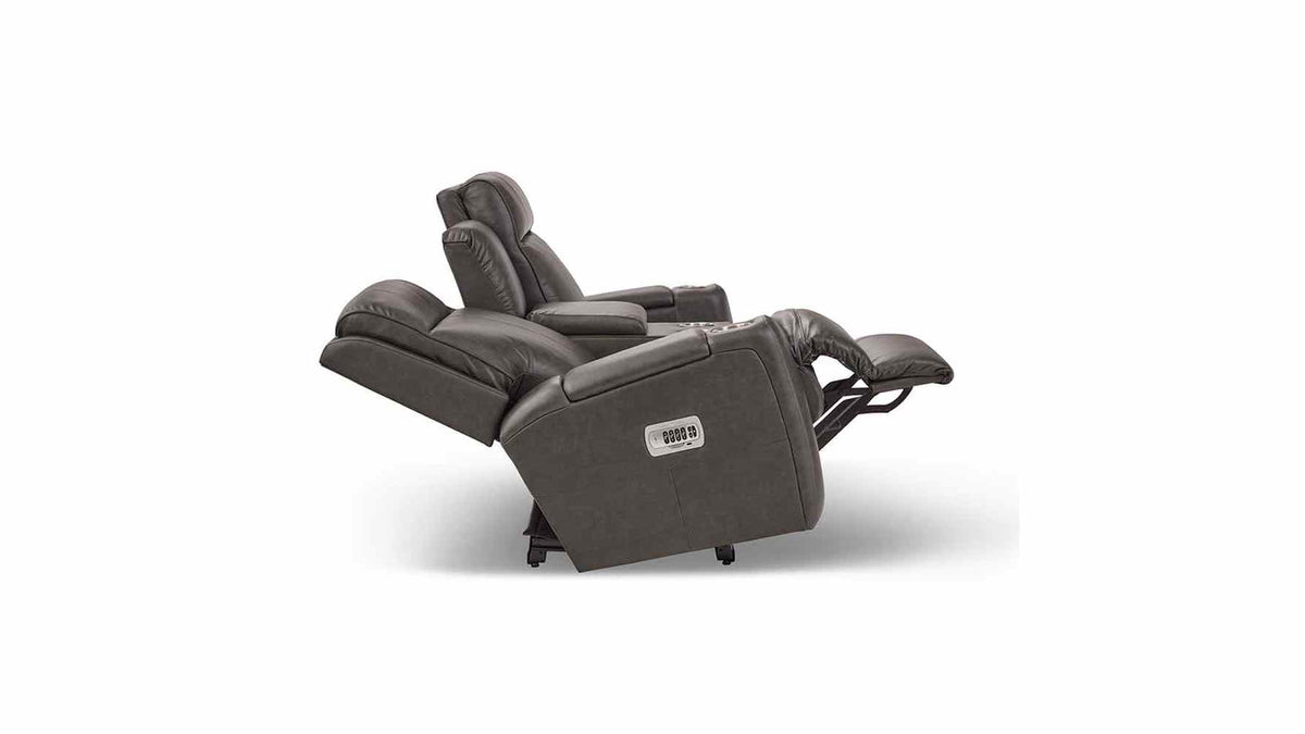 A86 Ovation Audio Motion Power Wall Reclining Loveseat w/ Console Headrest &amp; Lumbar