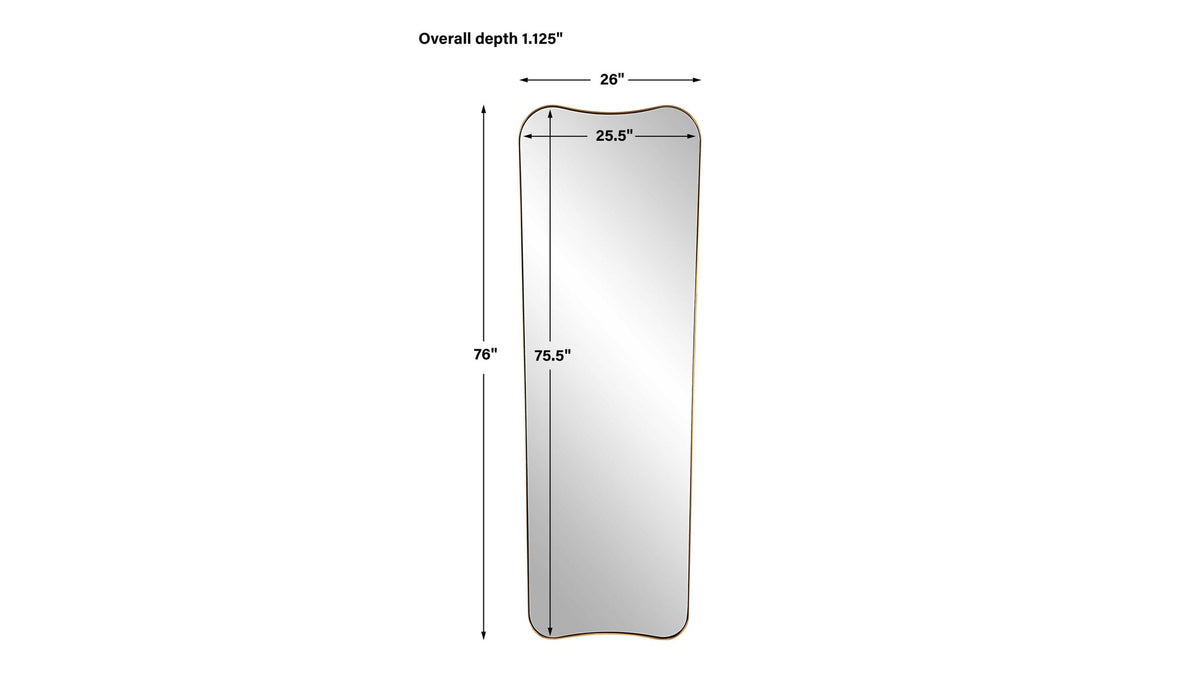 Belvoir - Large Mirror - Antique Brass