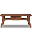 Ludwig - Occasional Rectangular Coffee Table With Drawer - Dark Brown