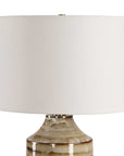 Schneider - Glazed Table Lamp - Brown / Beige
