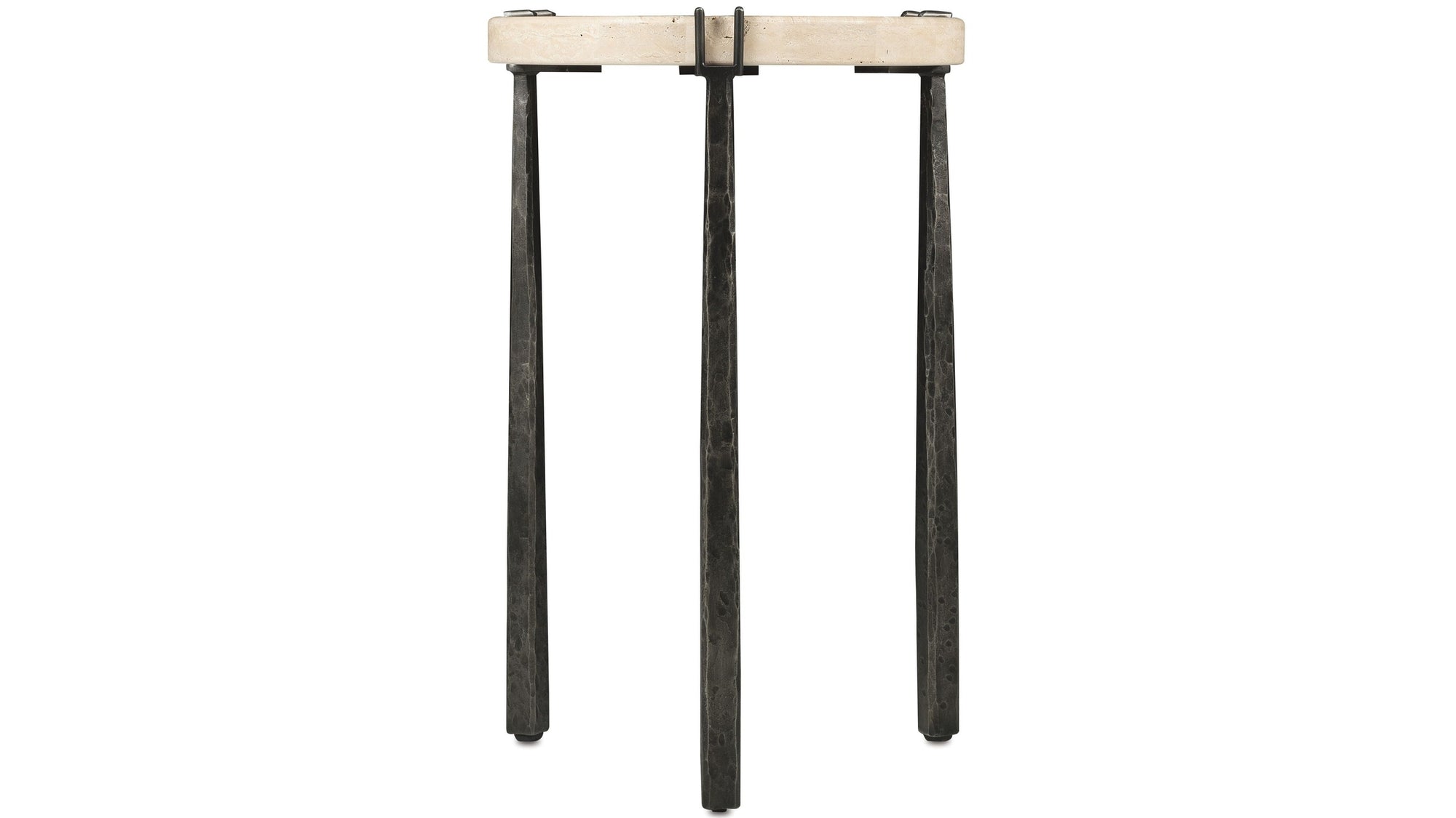 Driftwood - Metal Spot Table - Beige / Gray