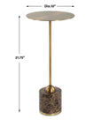 Verlin - Brass Drink Table - Black