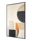 Western Hemisphere - Hand Painted Canvas - Black / Brown / Gray / Orange