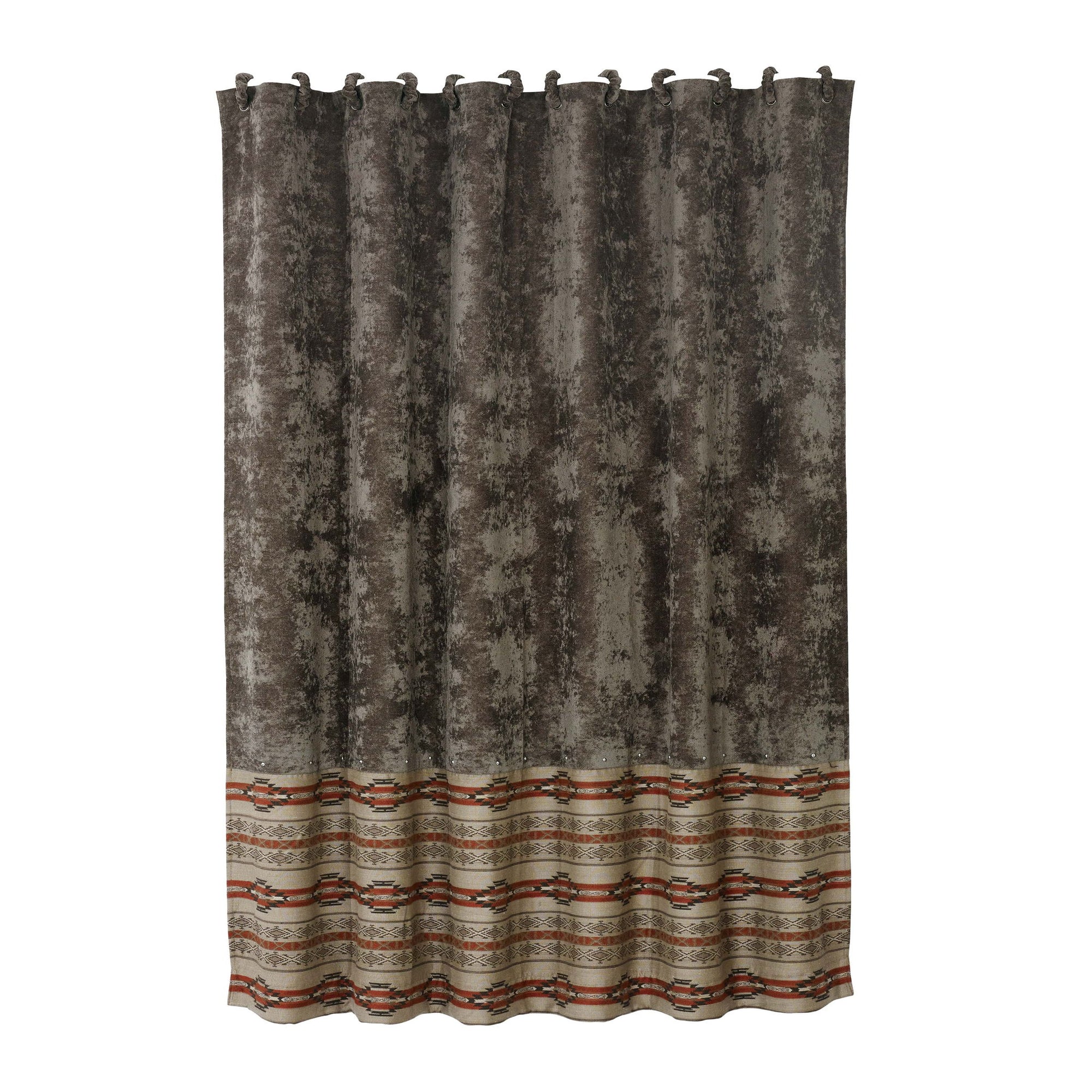 Silverado - Velvet Shower Curtain - Charcoal