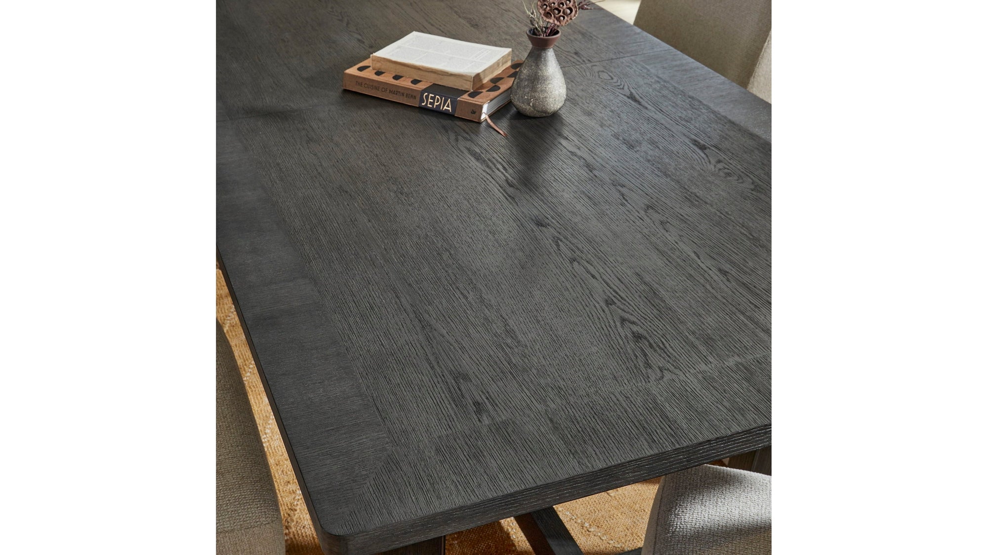 Waterfall - Rectangular Dining Table - Deep Ebony