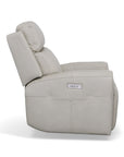 Barnett - Power Recliner With Power Headrest & Lumbar - Timber