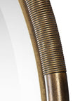 Finnick - Iron Coil Round Mirror - Gold