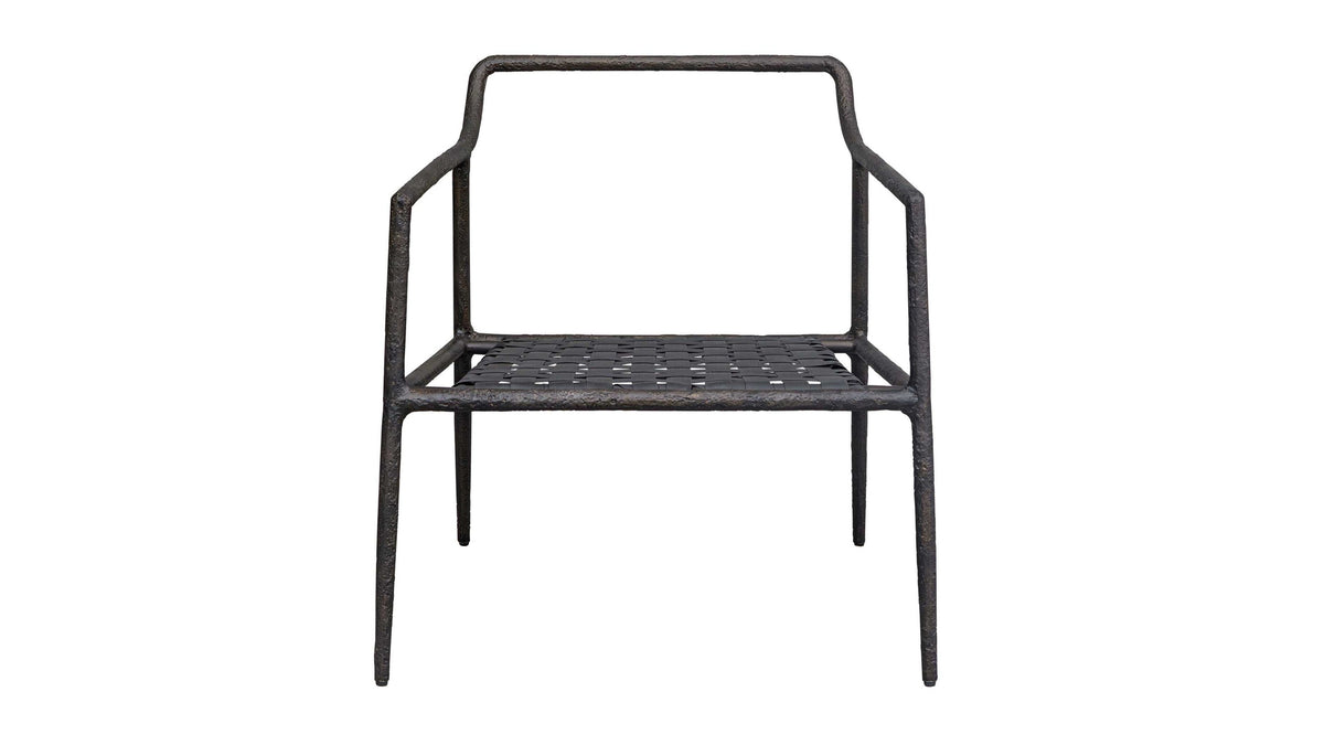 Thayer - Outdoor Upholstered Lounge Chair - Bronze / White