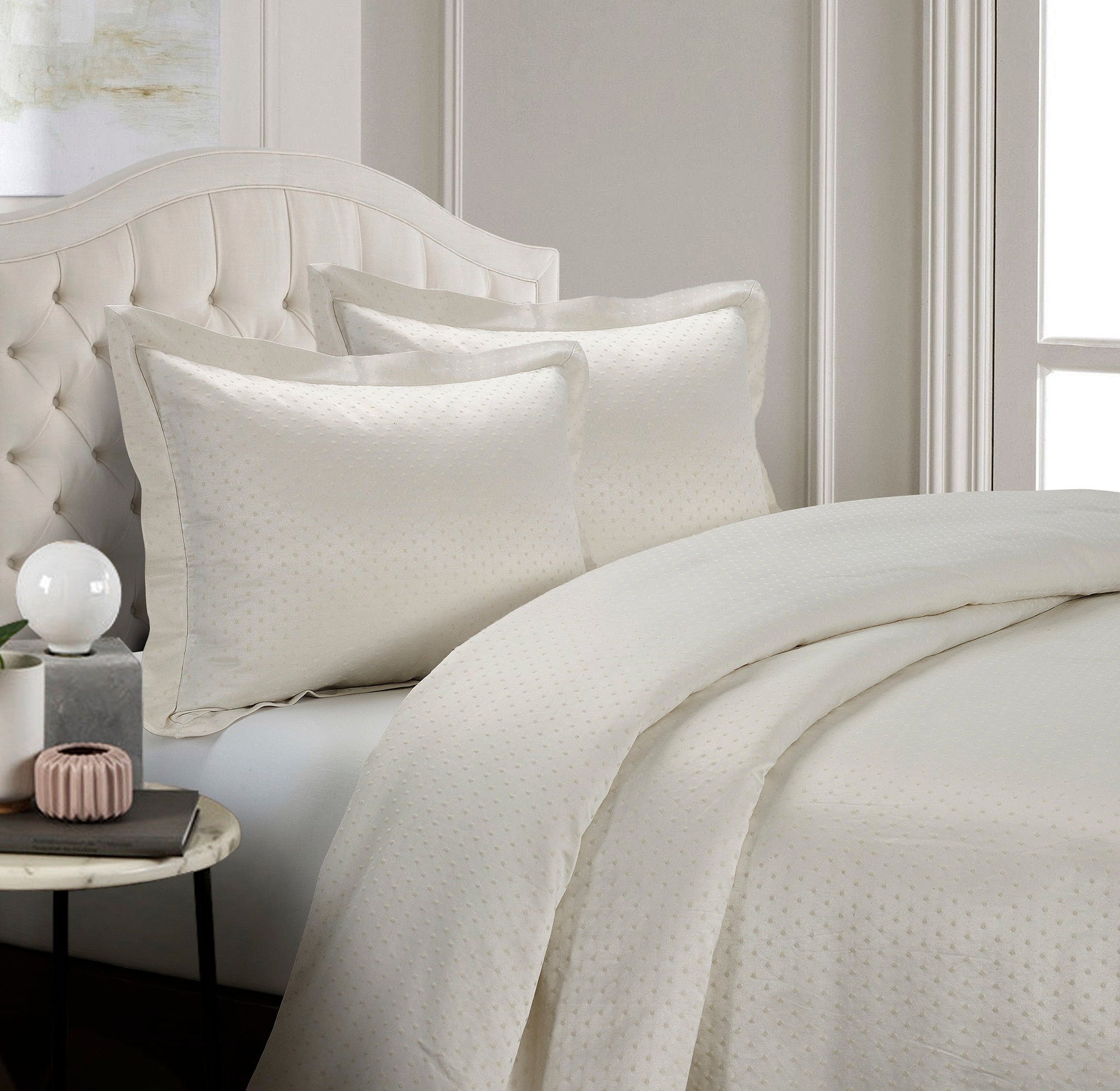 Belle - King Duvet Cover Set (Set of 3) - Ivory