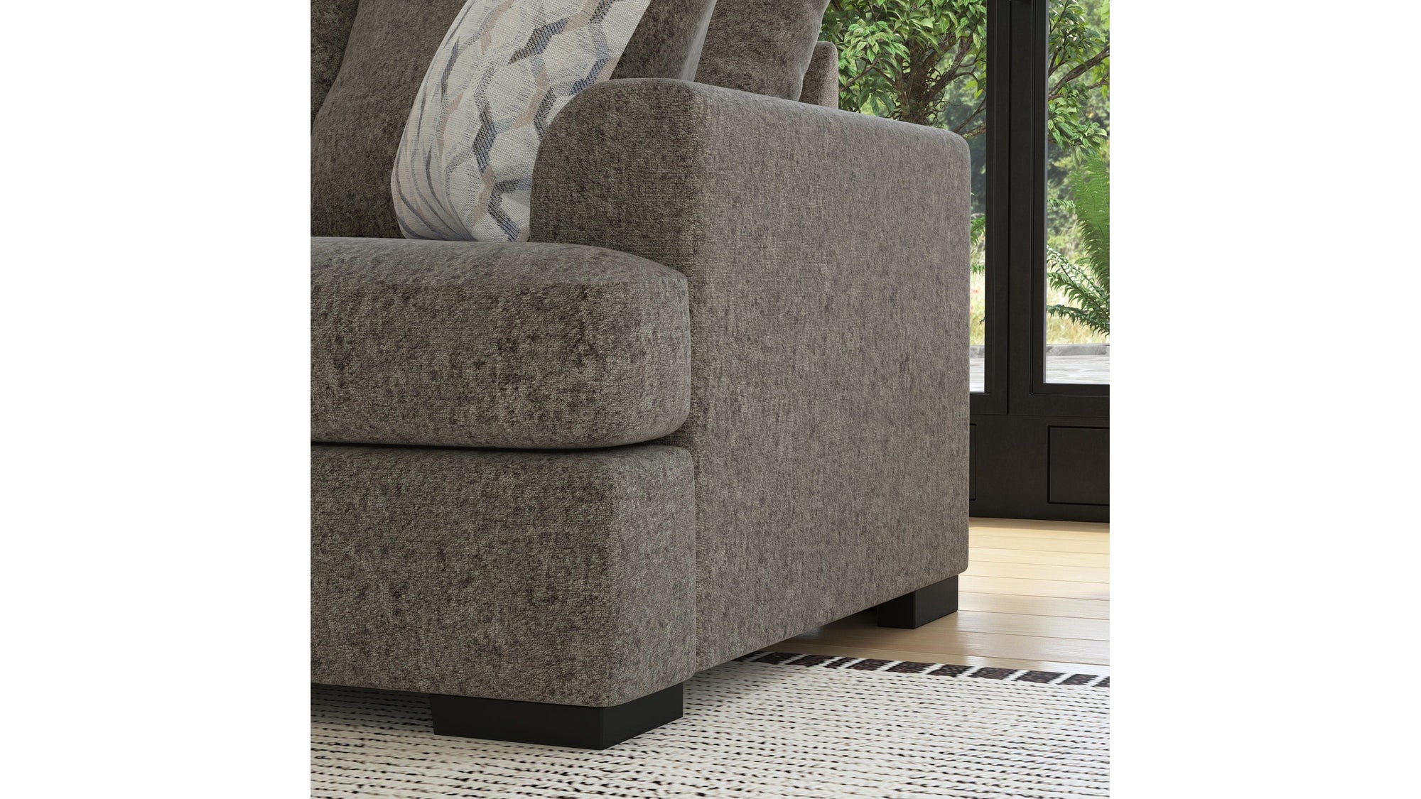 Willow - Fabric Stationary Extra Large Two-Cushion Sofa