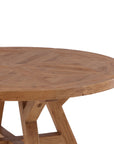 Ella - Round Dining Table - Light Brown