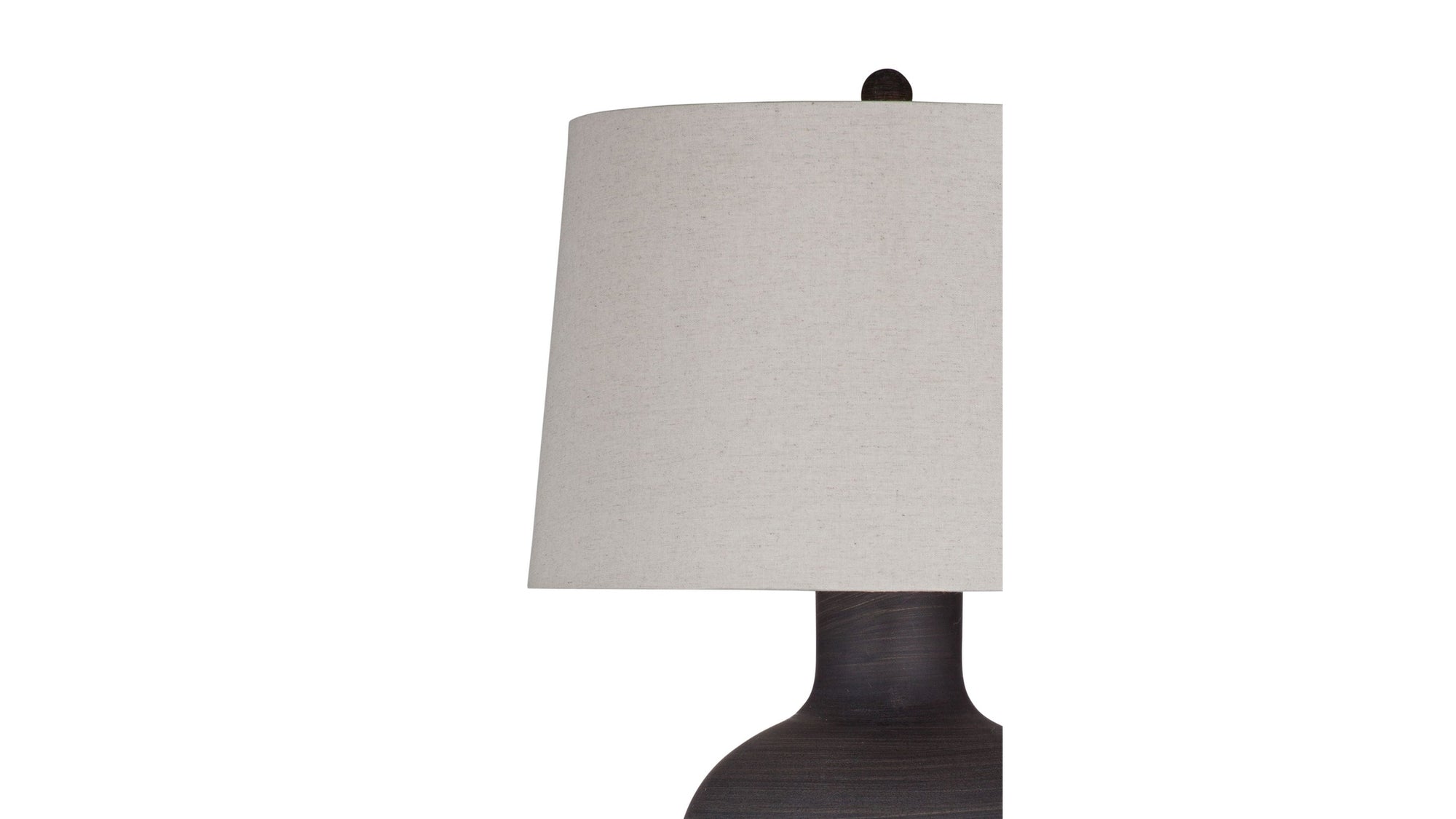 Volga - Table Lamp - Dark Gray / Beige