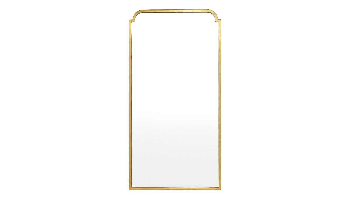 Isla - Floor Mirror - Gold Leaf